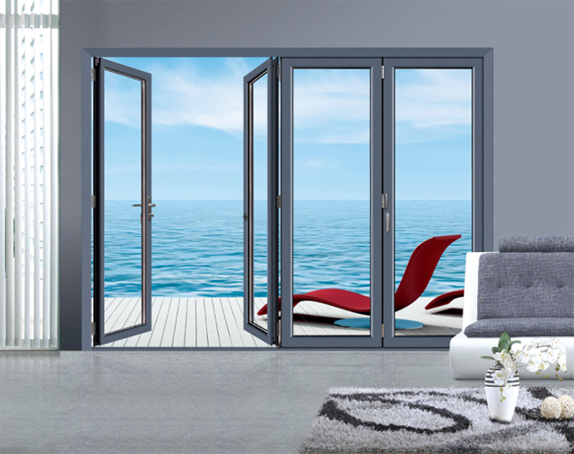 Broken bridge folding door SBR75
